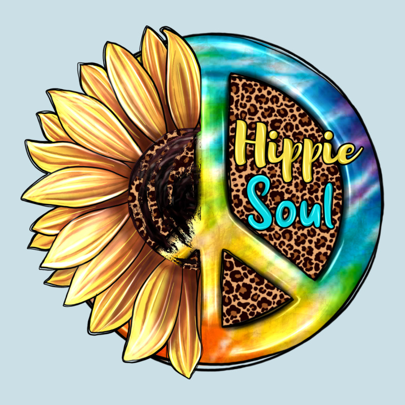 Hippie Soul With Sunflower And Leopard Background Ladies Tee by JahusDesignShop | Teevron