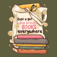 Just A Girl Who Brings Books Everywhere Vintage Tee | Teevron