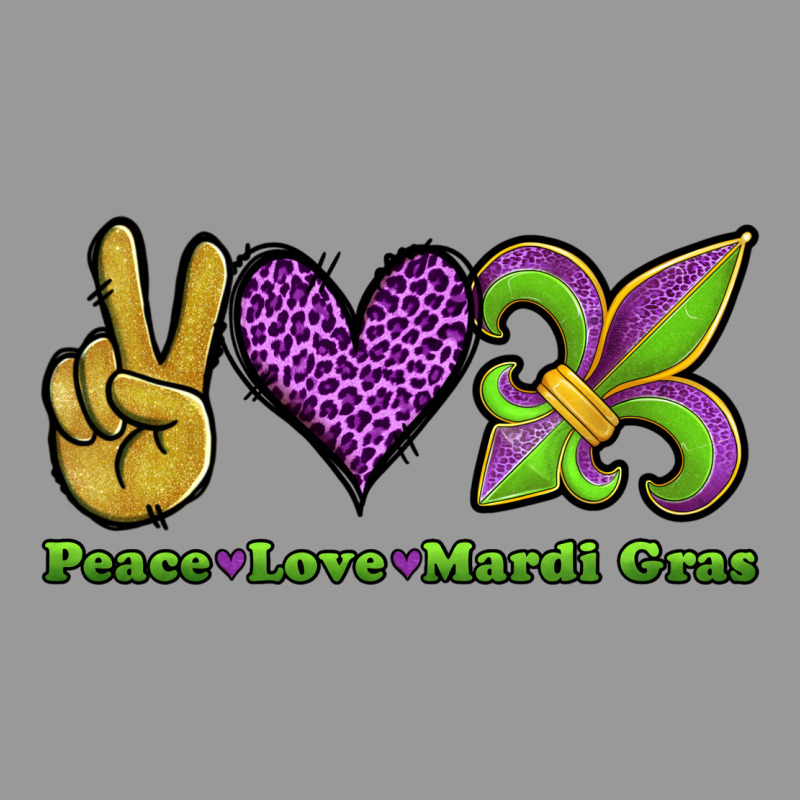 Peace Love Mardi Gras Vintage Hoodie by Jasminsmagicworld | Teevron