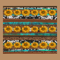 Sunflowers Leopard Cowhide Turquoise Vintage Hoodie | Teevron