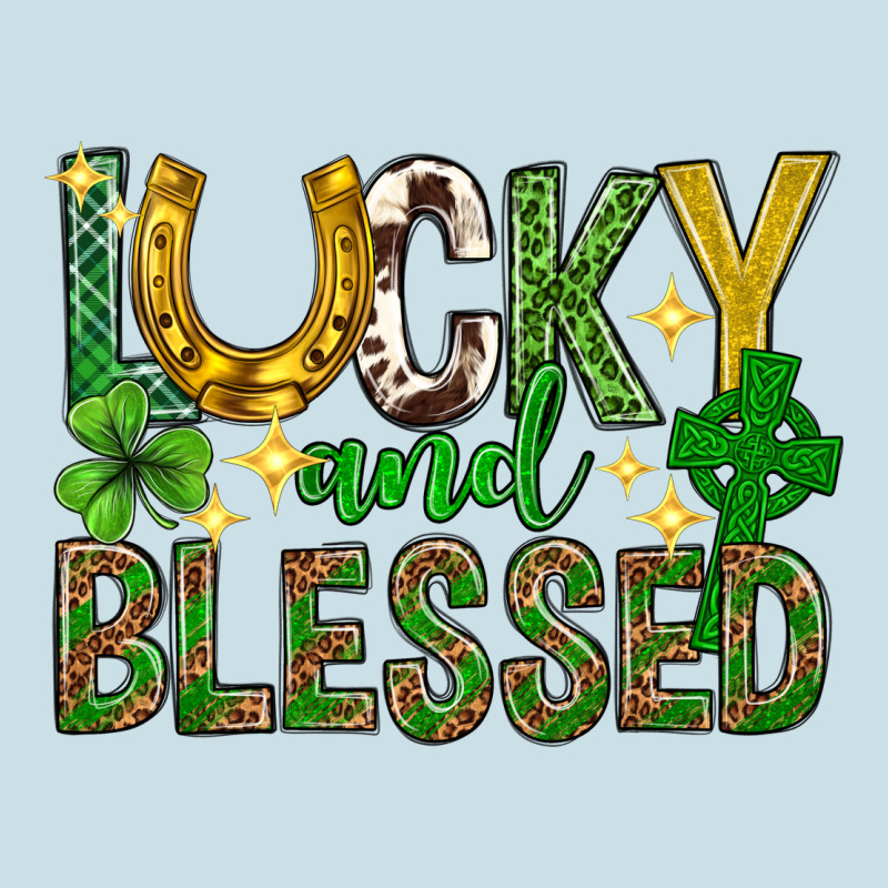 Lucky And Blessed St. Patricks Day Ladies Tee by Neo Western | Teevron