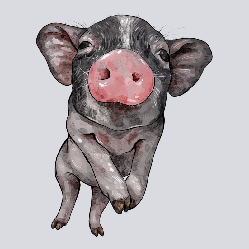 Baby Pig Zipper Hoodie by BarkalooDesign | Teevron