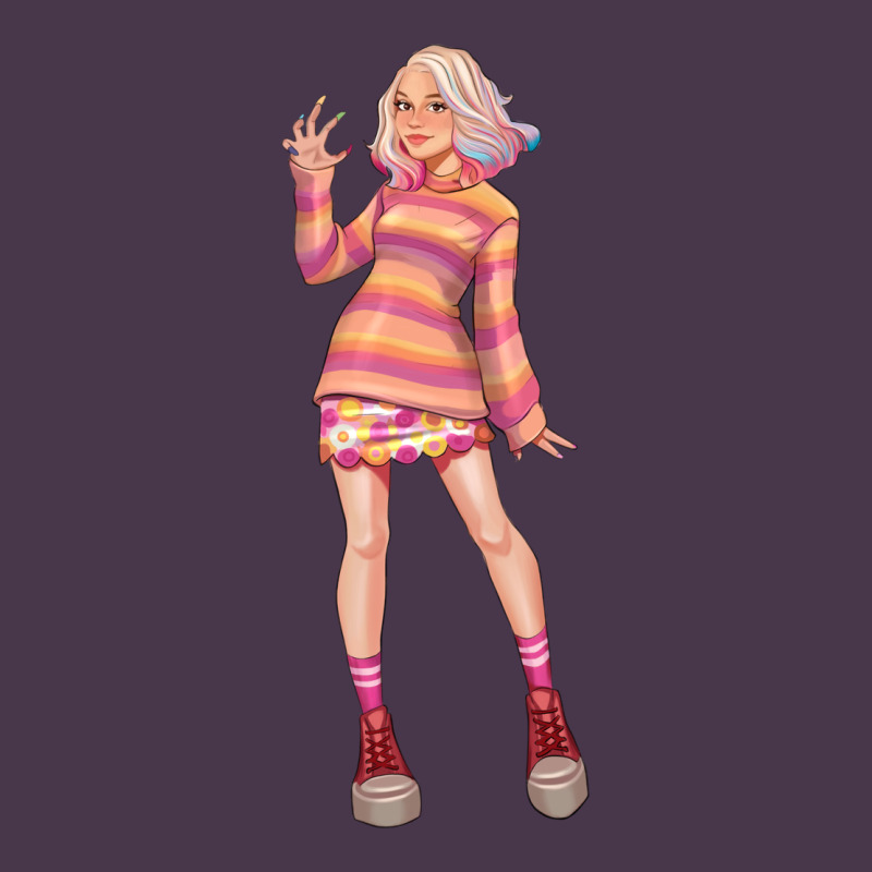Colorful Girl Heavyweight Hoodie by TumblerDesignByShophia | Teevron