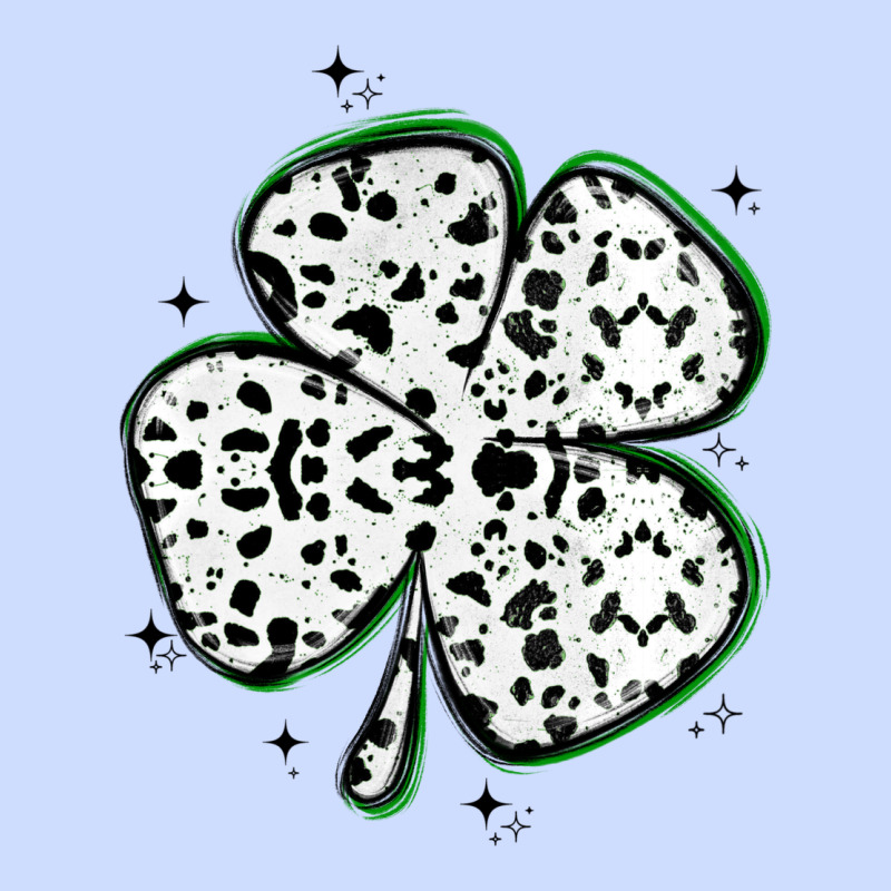 Four Leaf Clover Dalmatian Print Grunge Urban Heavy Tee by MaliasSmallBusiness | Teevron