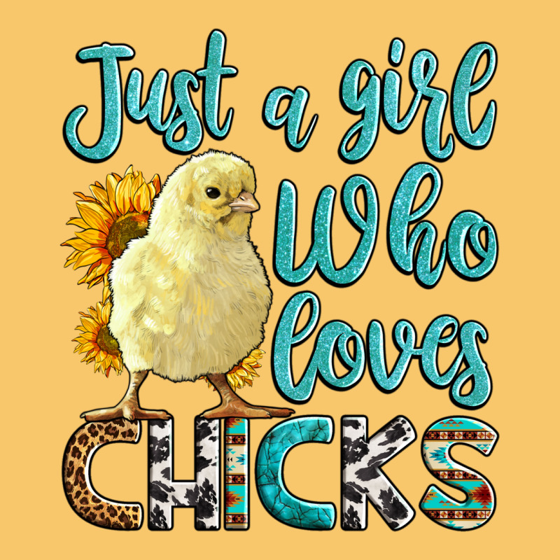 Western Just A Girl Who Loves Chicks Vintage Hoodie by LillyAllenDesigns | Teevron