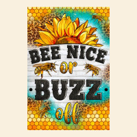 Bee Nice Or Buzz Off Vintage Hoodie | Teevron
