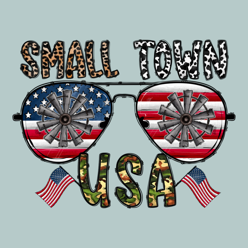 Small Town Usa Heavy Core Tee by CowhideDigitalArt | Teevron