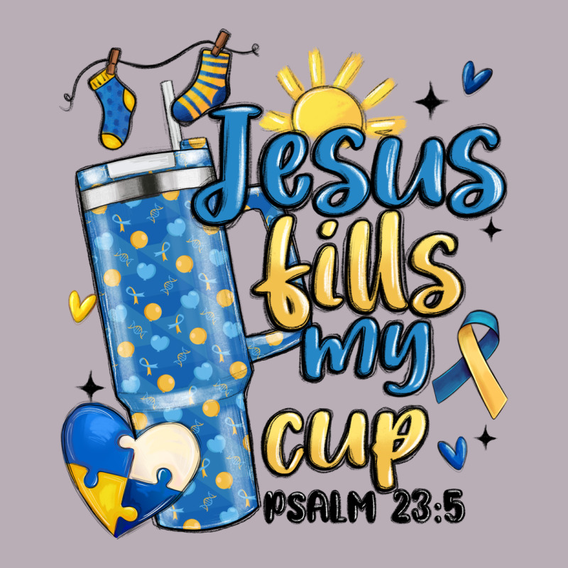 Down Syndrome Jesus Fills My Cup Vintage Tee by MaliasSmallBusiness | Teevron