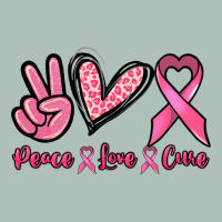 Peace Love Cure Cancer Awareness Heavyweight Hoodie | Teevron