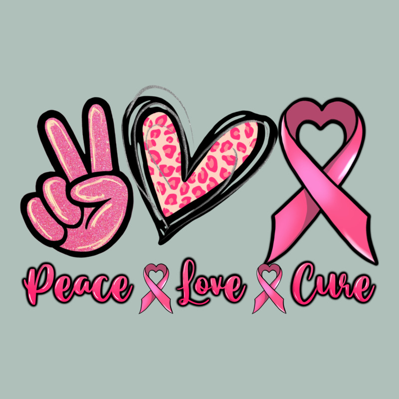 Peace Love Cure Cancer Awareness Heavyweight Hoodie by HowdyJamesFarm | Teevron