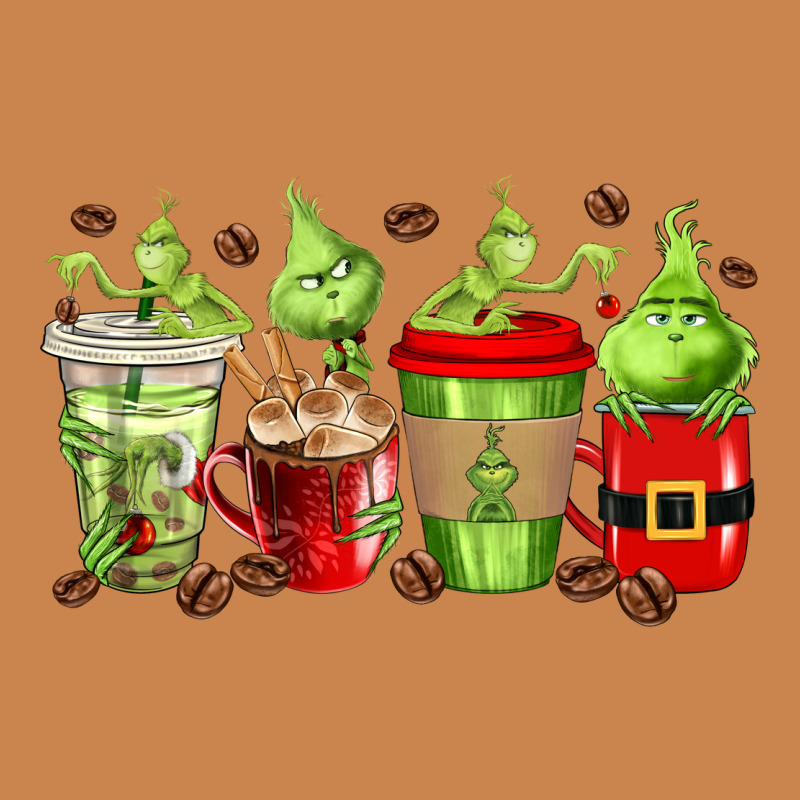 Grinch Coffee Cups Heavyweight Hoodie by texasbilliewilder | Teevron