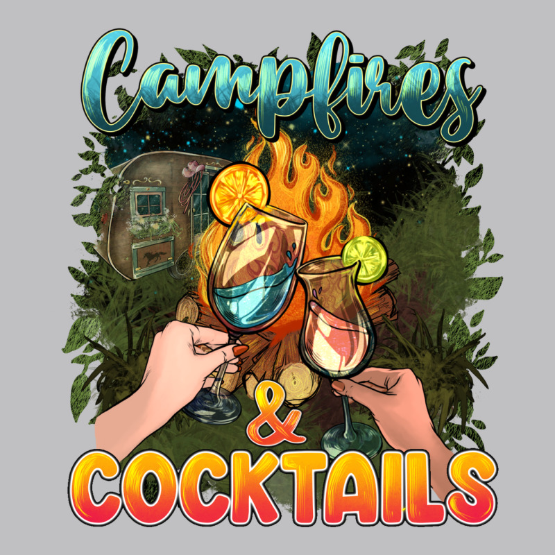 Campfirescocktails Long Sleeve Tee by NancyCooperArtShop | Teevron