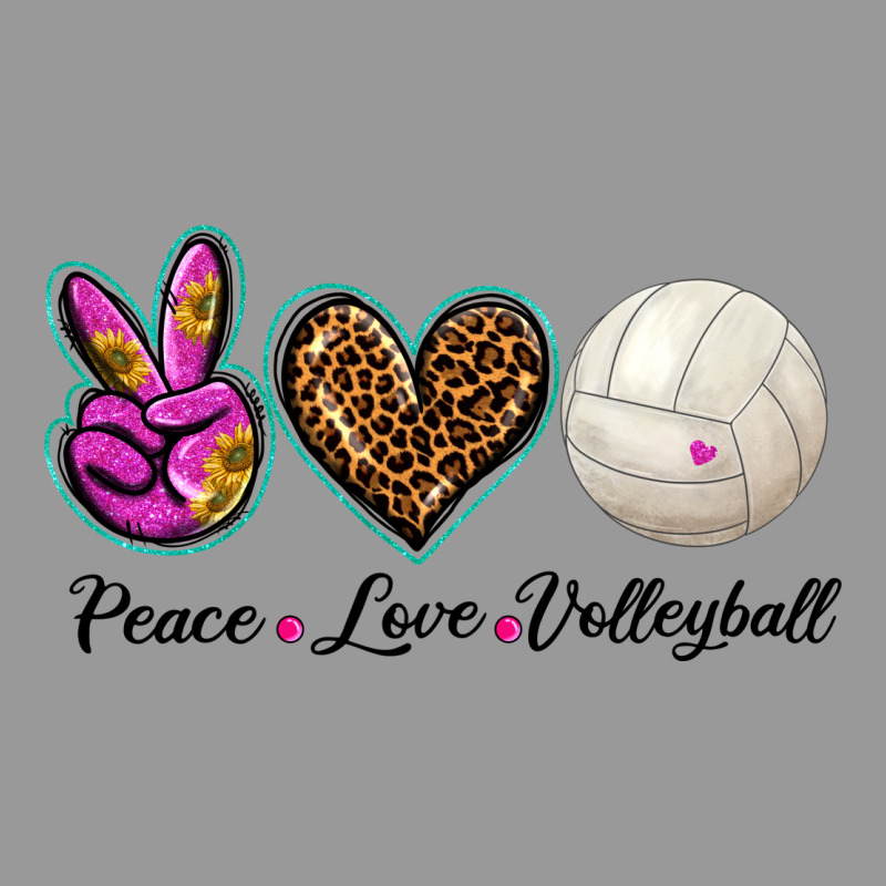 Peace Love Volleyball Vintage Hoodie by BarkalooDesign | Teevron