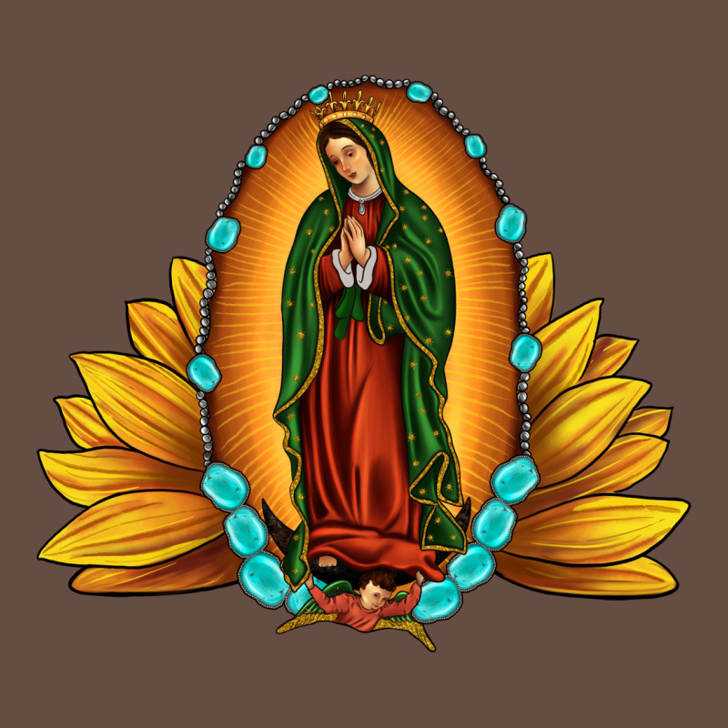 Sunflower Our Lady Of Guadalupe Long Sleeve Tee by JahusDesignShop | Teevron
