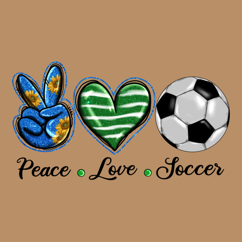 Peace Love Soccer Vintage Hoodie by BarkalooDesign | Teevron
