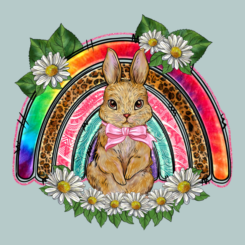 Easter Rabbit Rainbow Heavy Core Tee by BarkalooDesign | Teevron