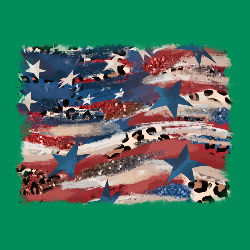 Leopard Glitter American Flag Urban Hoodie by FaDigitalArtStudio | Teevron