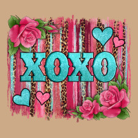 Xoxo Valentines Day Leopard Glitter Brushstroke Vintage Hoodie | Teevron
