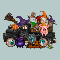 Halloween Farm Animals Truck Heavy Core Tee | Teevron