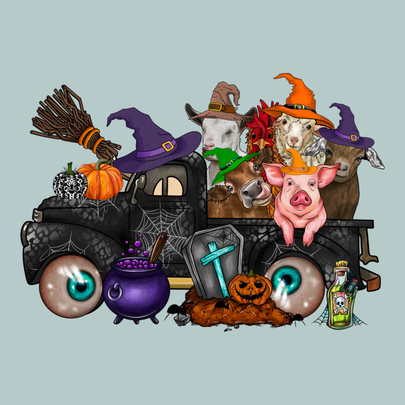 Halloween Farm Animals Truck Heavy Core Tee by RacoonDesign | Teevron