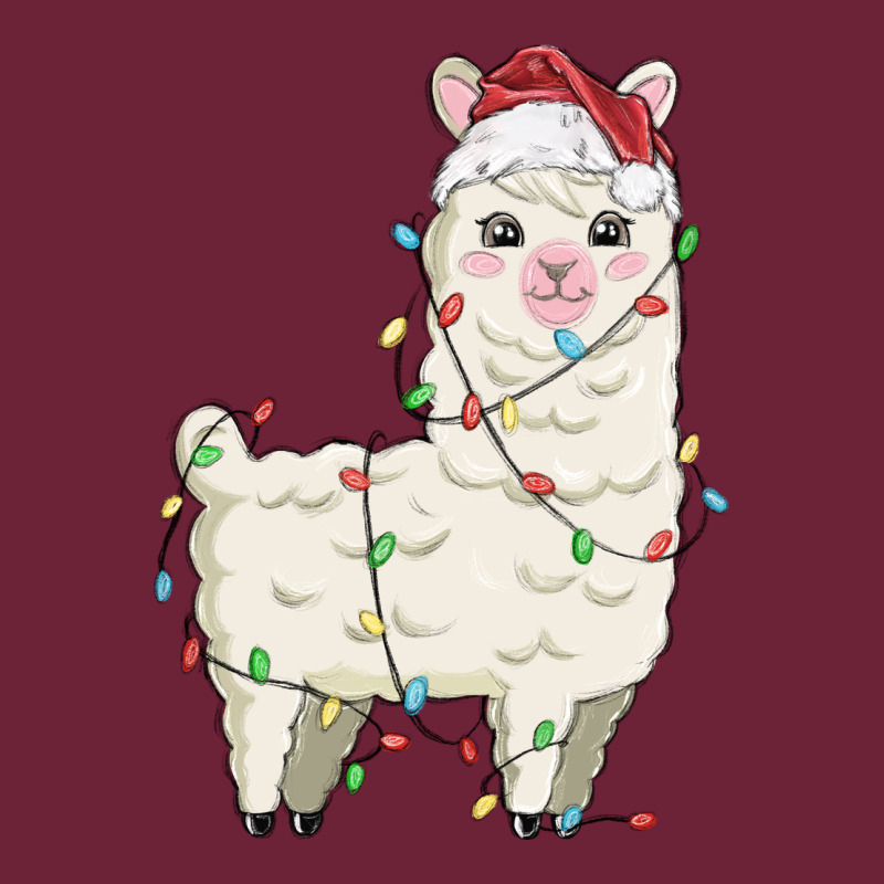 Christmas Llama Long Sleeve Tee by MaliasSmallBusiness | Teevron