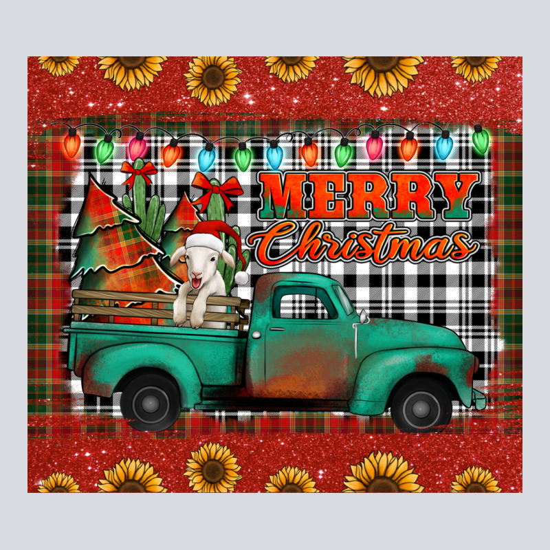 Merry Christmas Farm Truck Tumbler Zipper Hoodie by Jasminsmagicworld | Teevron