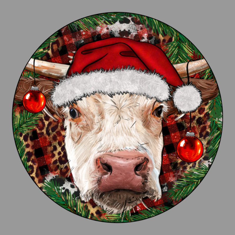 Hereford Cow Christmas Vintage Hoodie by RanaPortraitStore | Teevron