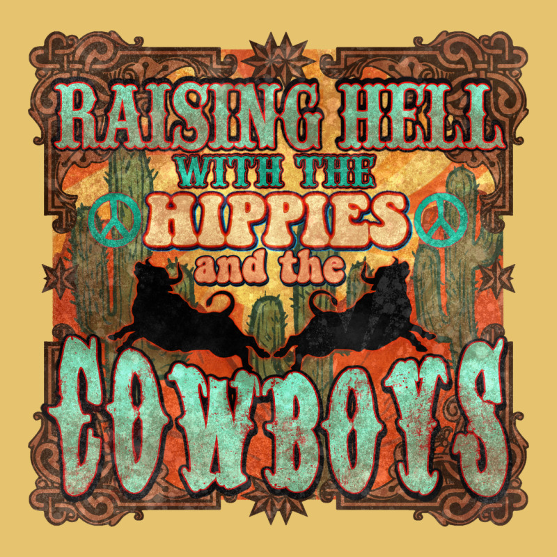Raising Hell With The Hippies And The Cowboys Premium Sweatshirt by HowdyJamesFarm | Teevron