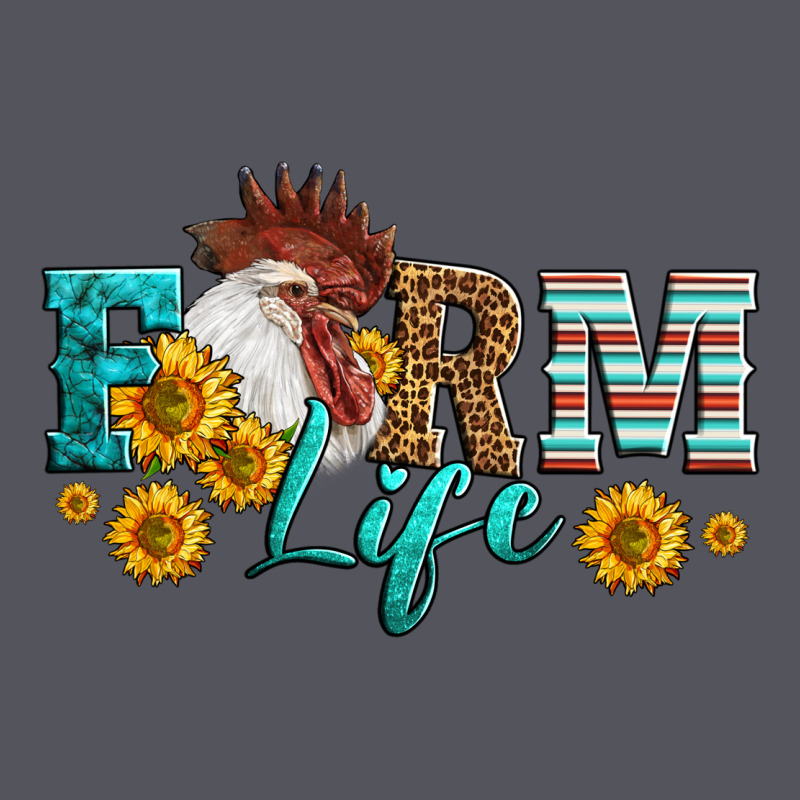 Western Farm Life Rooster Head Vintage Hoodie by LillyAllenDesigns | Teevron