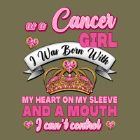 As A Cancer Girl I Was Born With My Heart On My Sleeve And A Mouth Vintage Hoodie | Teevron