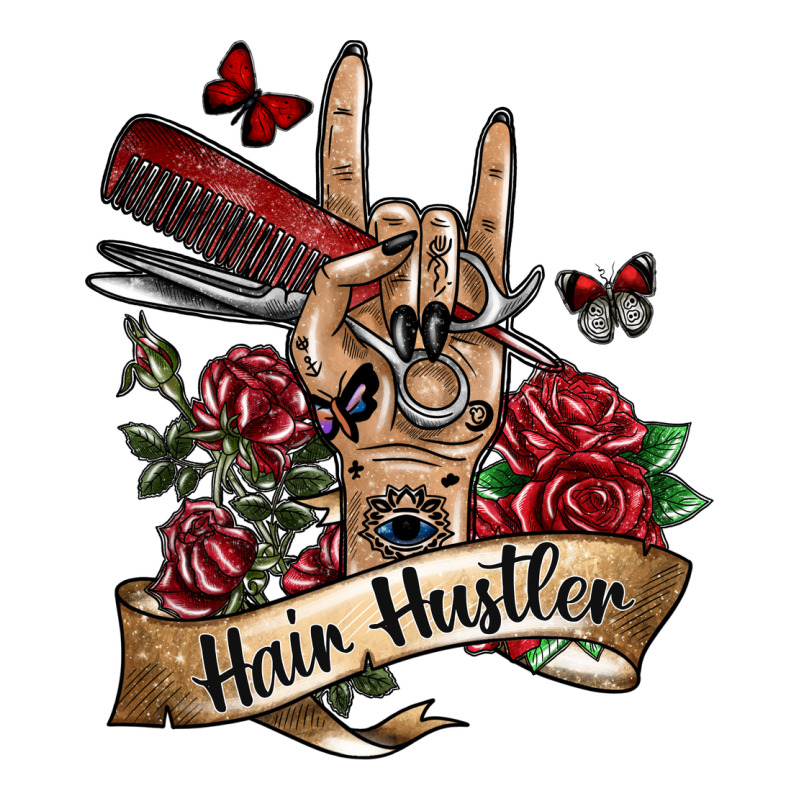 Hair Hustler 3 Ladies Tee by SublimationCraftShop | Teevron