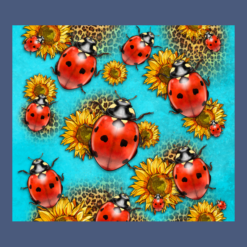 Western Sunflowers Ladybug Vintage Hoodie by LillyAllenDesigns | Teevron