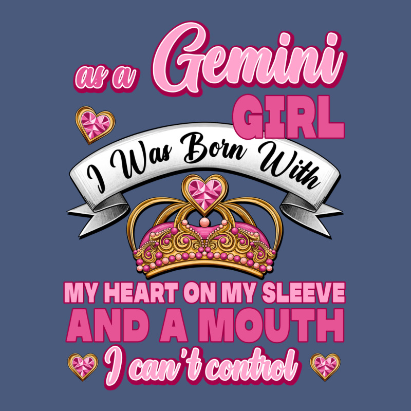 As A Gemini Girl I Was Born With My Heart On My Sleeve And A Mouth Vintage Hoodie by Jasminsmagicworld | Teevron