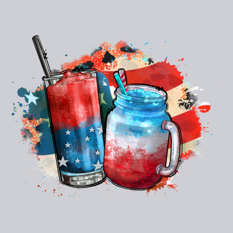 Red White And Blue Slushy Cocktail Urban Hoodie by FaDigitalArtStudio | Teevron