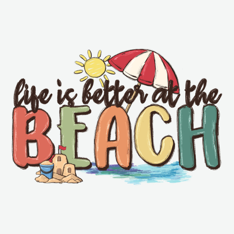 Life Is Better At The Beach Urban Heavy Tee by MaliasSmallBusiness | Teevron
