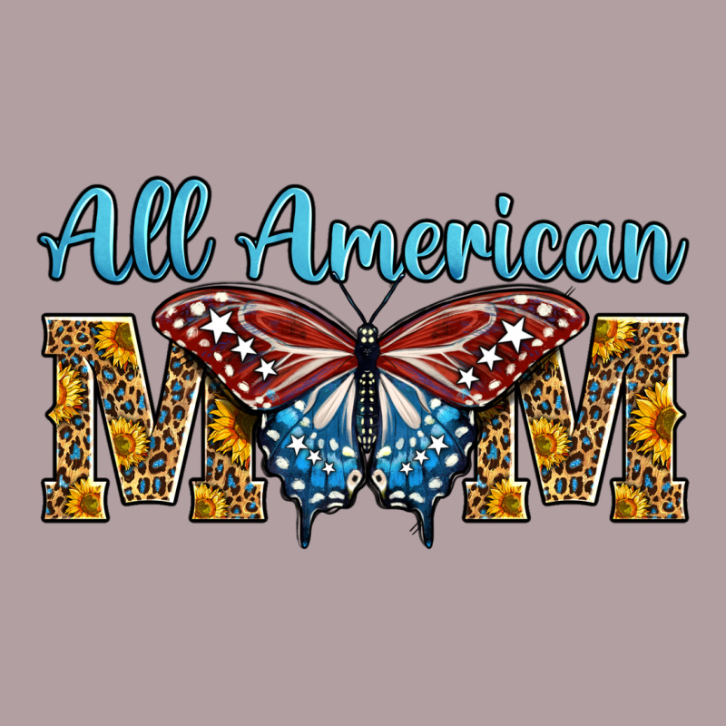 All American Mom American Flag Butterfly Vintage Hoodie by LillyAllenDesigns | Teevron