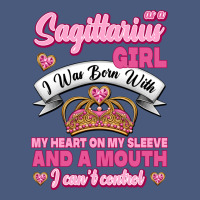 As A Sagittarius Girl I Was Born With My Heart On My Sleeve And  Mouth Vintage Hoodie | Teevron