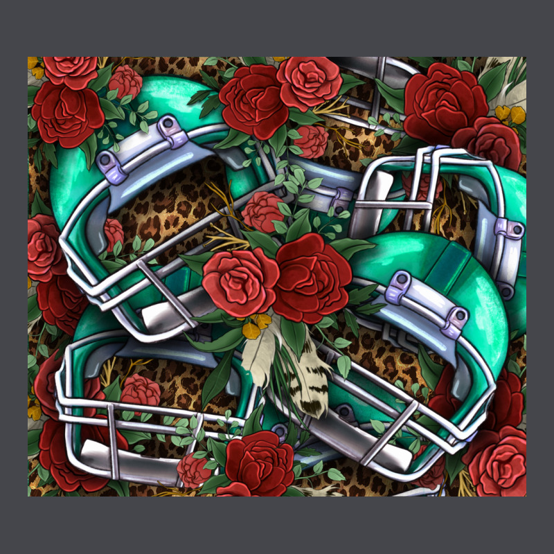 Floral American Football  Helmet Long Sleeve Tee by NancyCooperArtShop | Teevron