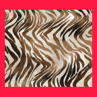 Brown Zebra Zipper Hoodie | Teevron