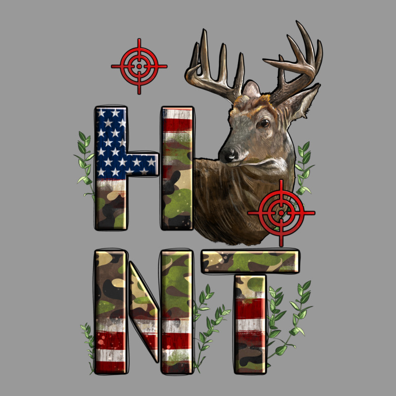 Deer Hunting Usa Flag Vintage Hoodie by LillyAllenDesigns | Teevron