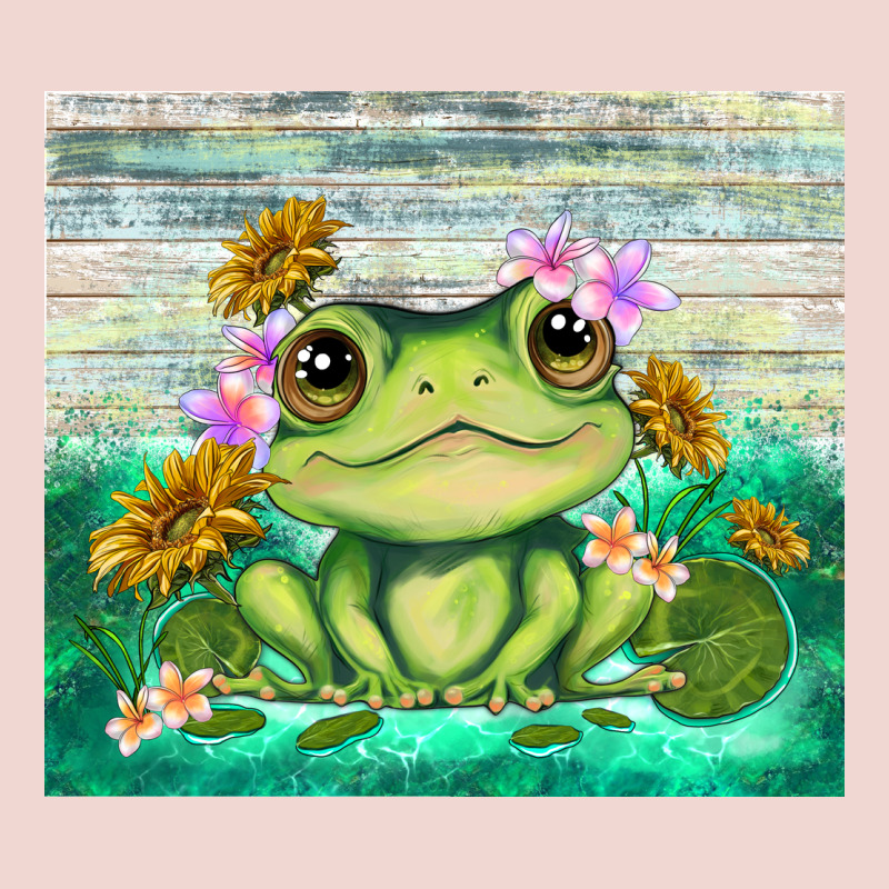 Frog With Sunflower Premium Sweatshirt by TumblerDesignByShophia | Teevron