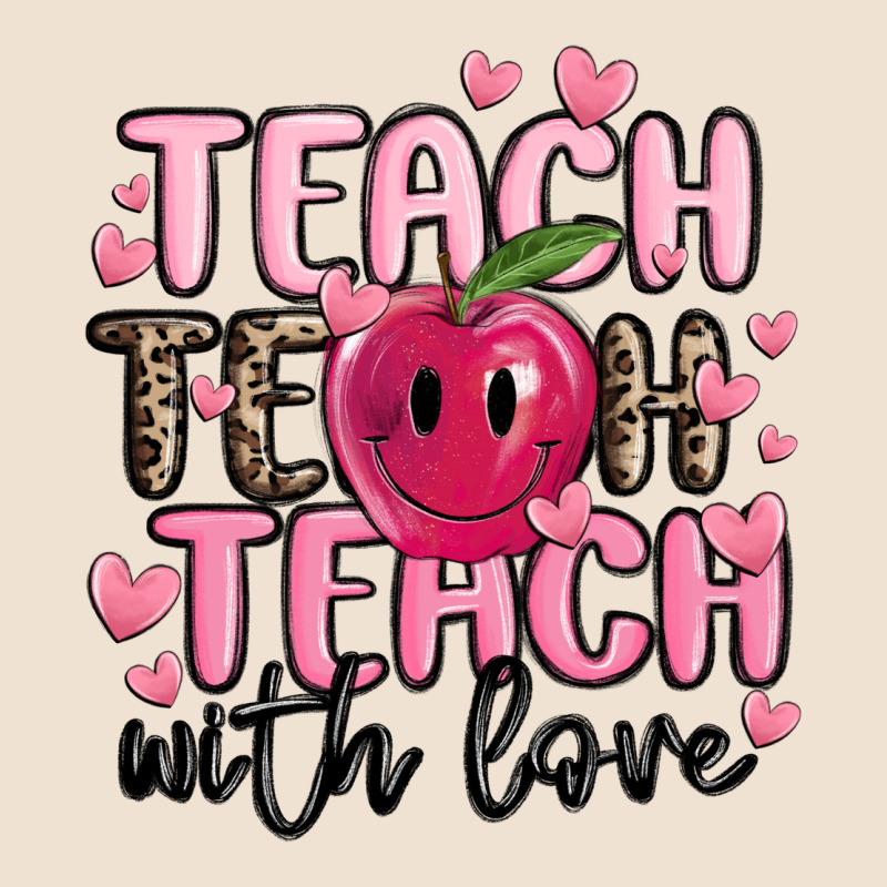 Teach Teach Teach With Love Urban Heavy Tee by MaliasSmallBusiness | Teevron