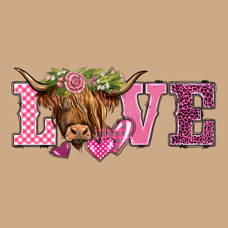 Valentine's Day Love Highland Cow Vintage Hoodie by BarkalooDesign | Teevron