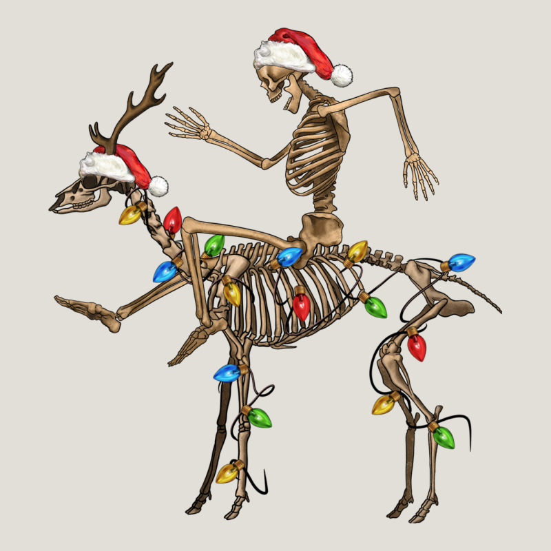 Skeleton Deer Santa Heavy Core Tee by FaDigitalArtStudio | Teevron
