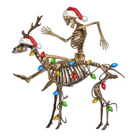 skeleton deer santa | Teevron