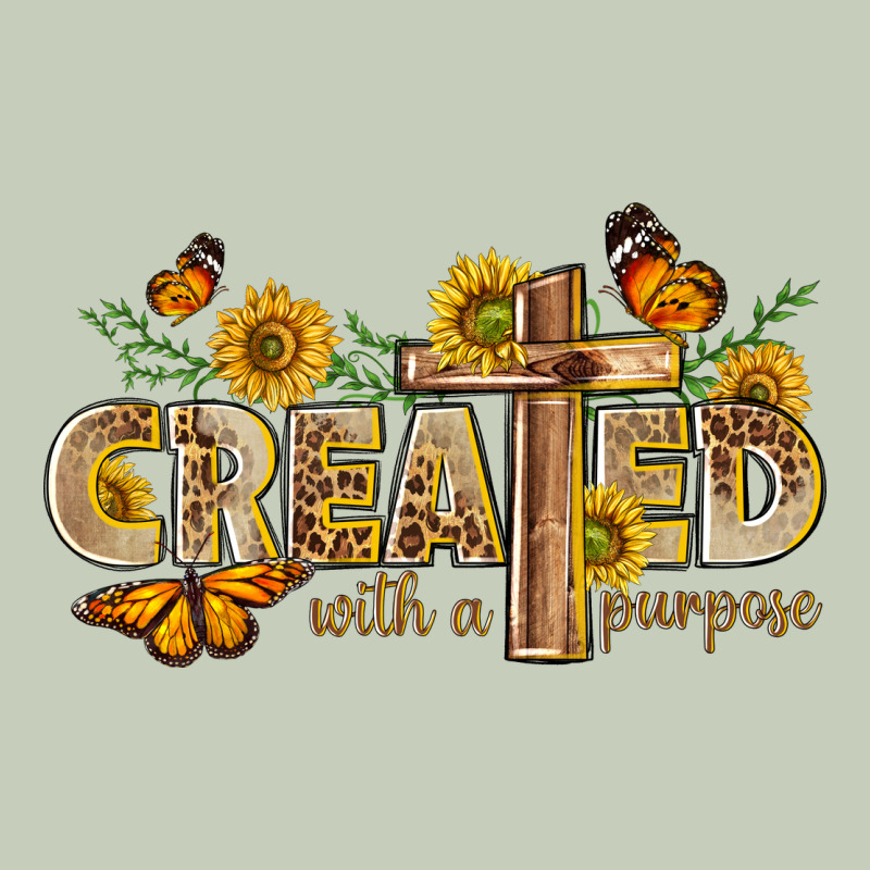 Created With A Purpose With Sunflower And Butterfl Long Sleeve Tee by NancyCooperArtShop | Teevron