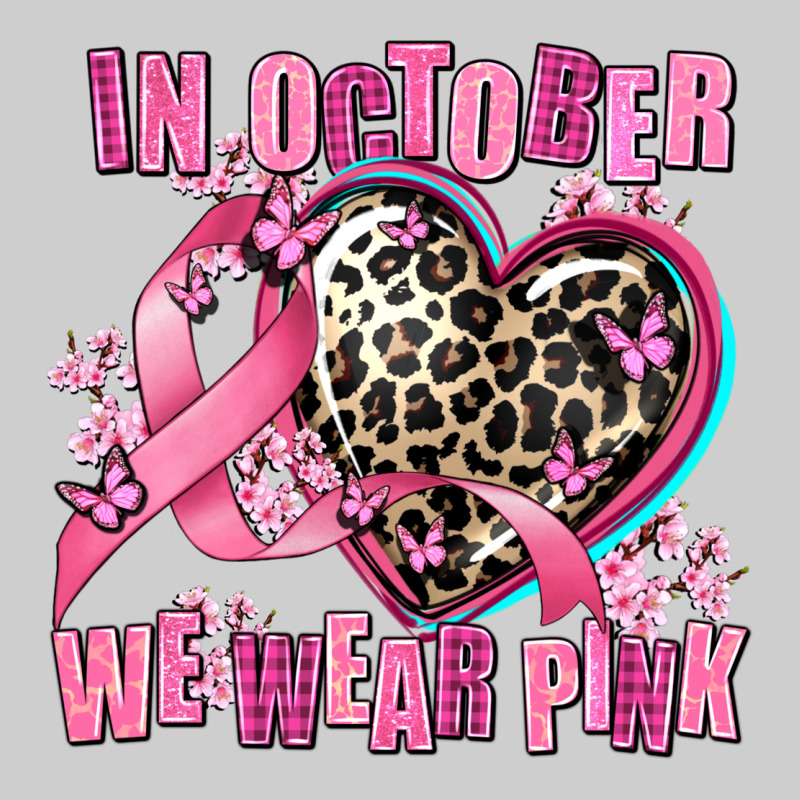 Western Leopard  In October We Wear Pink Heart Premium Tee by AdoDesignShop | Teevron