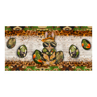 easter camouflage egg hunter bunny license plate template | Teevron