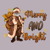 Merry And Bright Black Santa Vintage Tee | Teevron