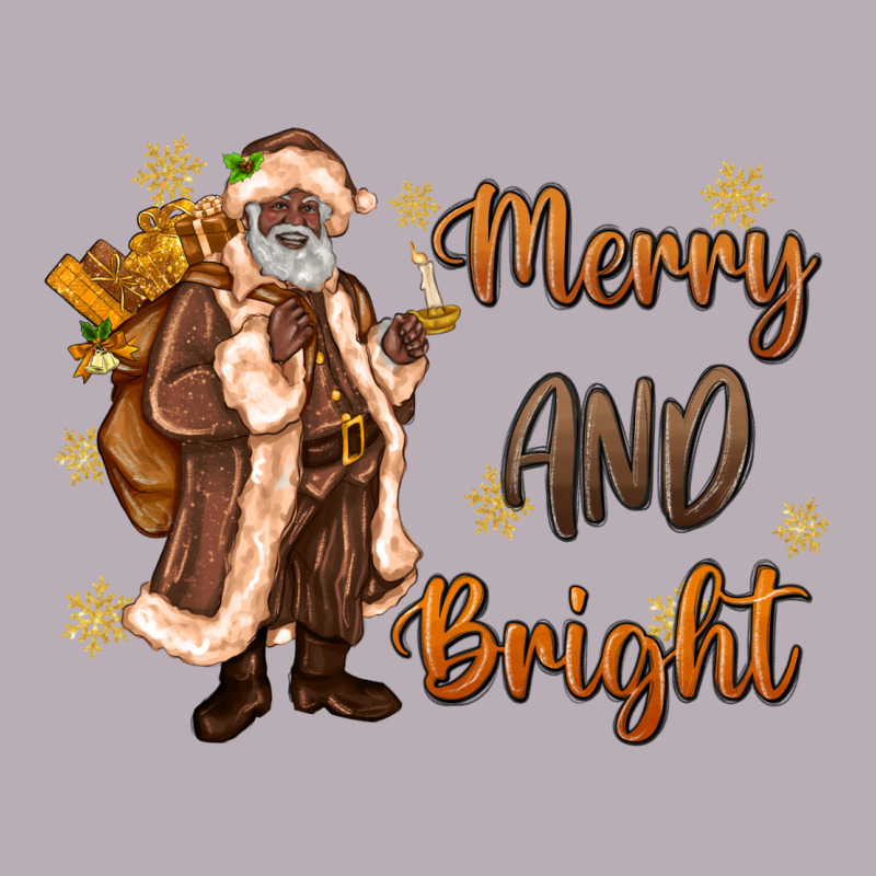 Merry And Bright Black Santa Vintage Tee by MaliasSmallBusiness | Teevron